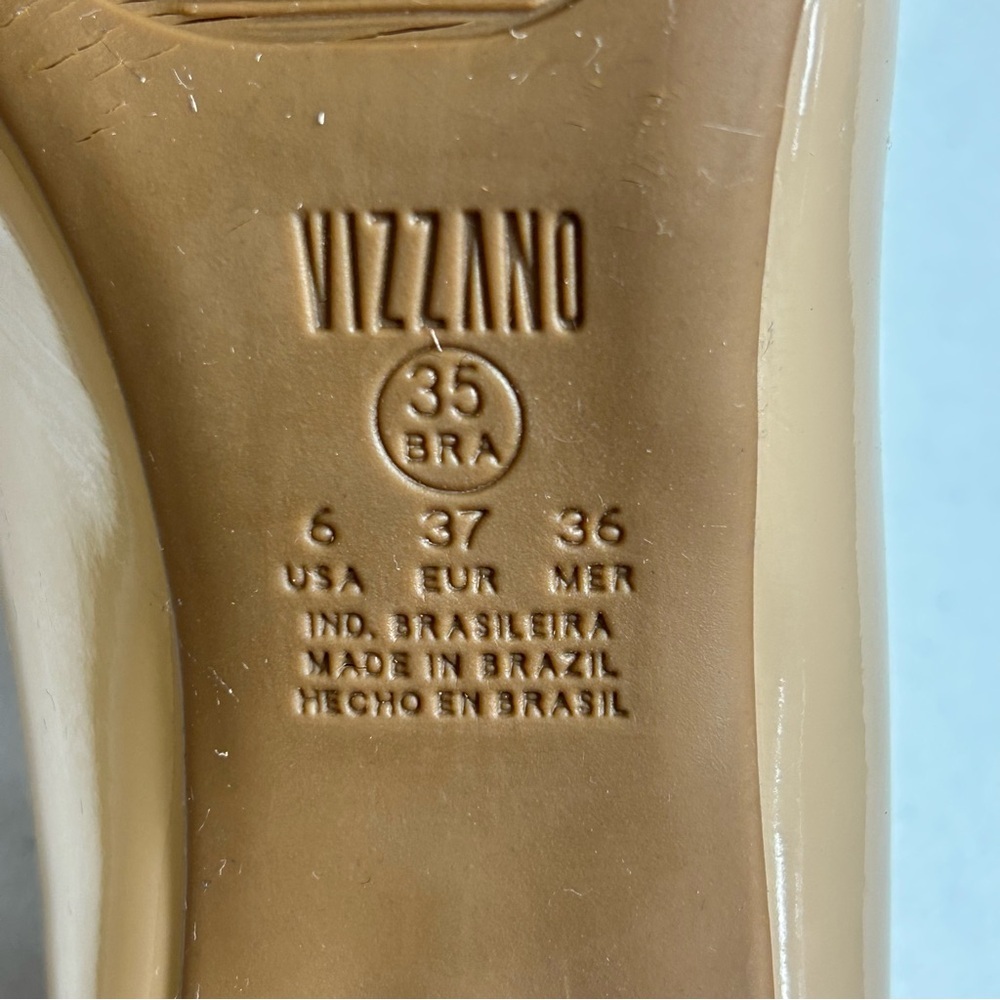Vizzano Glamour Nude Tan Heels Shoes Womens | Size 6 - Picture 8 of 11